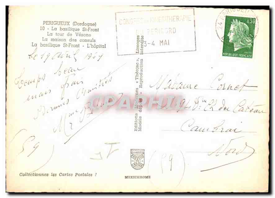 Périgueux — Souvenir de Périgueux — Éditions Iris — Rückseite