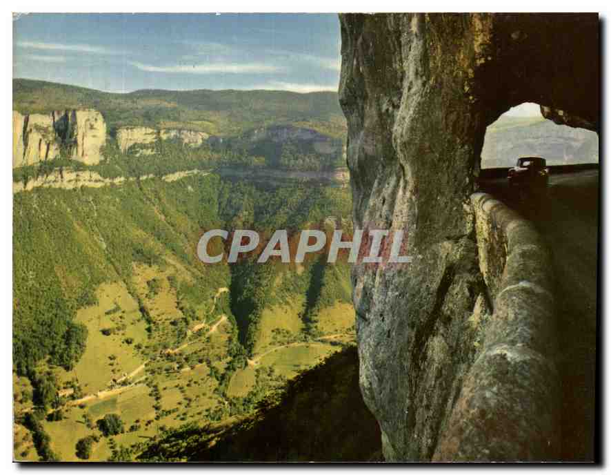 CPM Les Alpes Touristique le Royans Route de Combe Laval le tunnel du grand a pic 