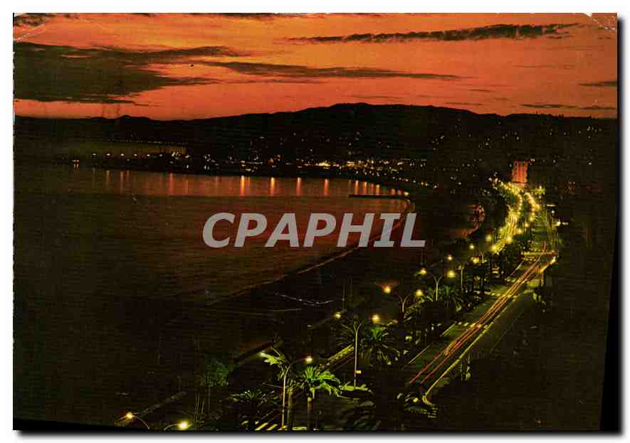 CPM Cannes Coucher de Soleil sur l'Esterel 