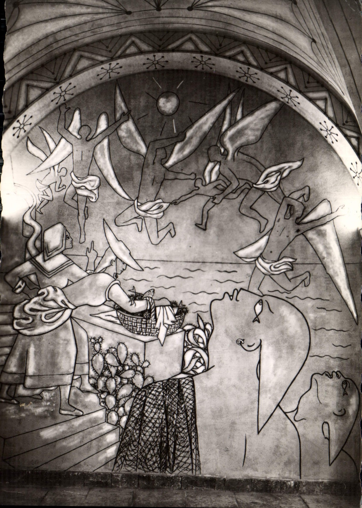 Chapel of Saint-Pierre in Villefranche-sur-Mer — decoration by Jean Cocteau — publisher André Leconte
