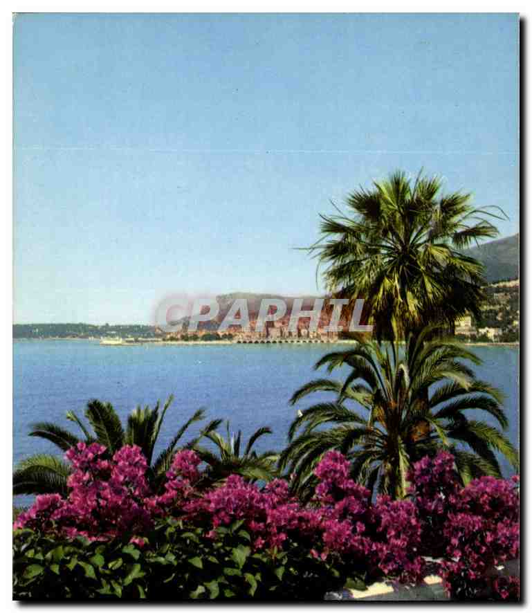 CPM Le Sites Merveilleux de la Cote d'Azur Menton A M vue generale sur Menton prise de Garavan 