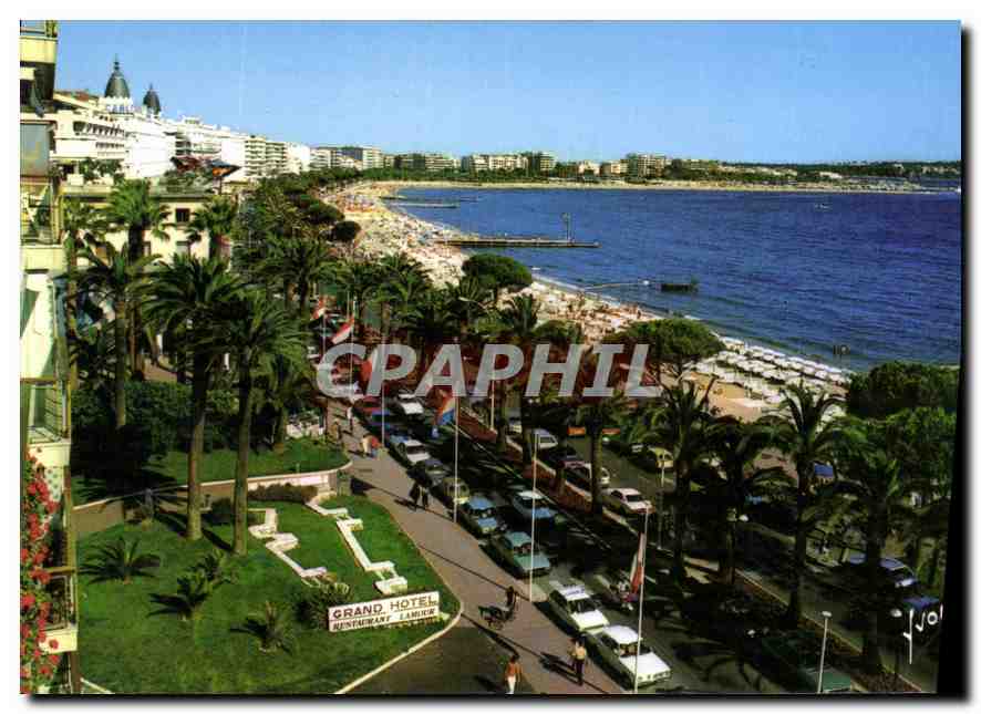 CPM La Cote d'Azur Cannes A M La Croisette et l'Ile Sainte Marguerite 