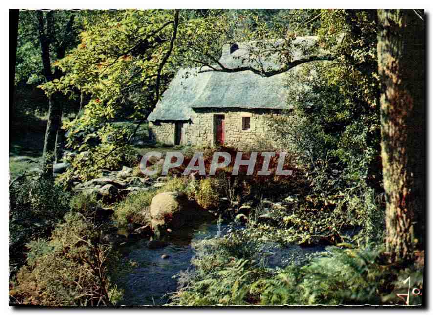 CPM La Bretagne en Couleur Petit moulin sur une riviere btetanne 