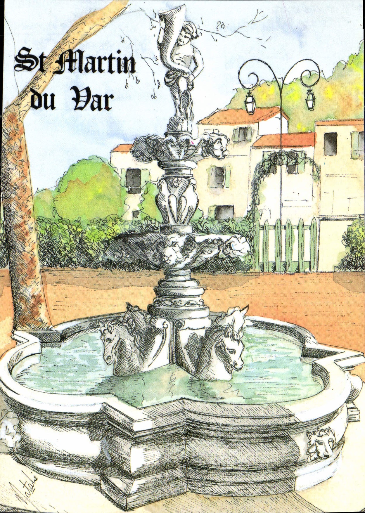 CPM Saint Martin du Var Alpes Maritimes la Fontaine 