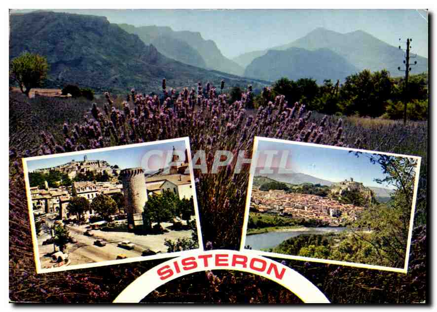 Sisteron — vue de la lavande et du village — Presses-Diffusion S.A. Monaco