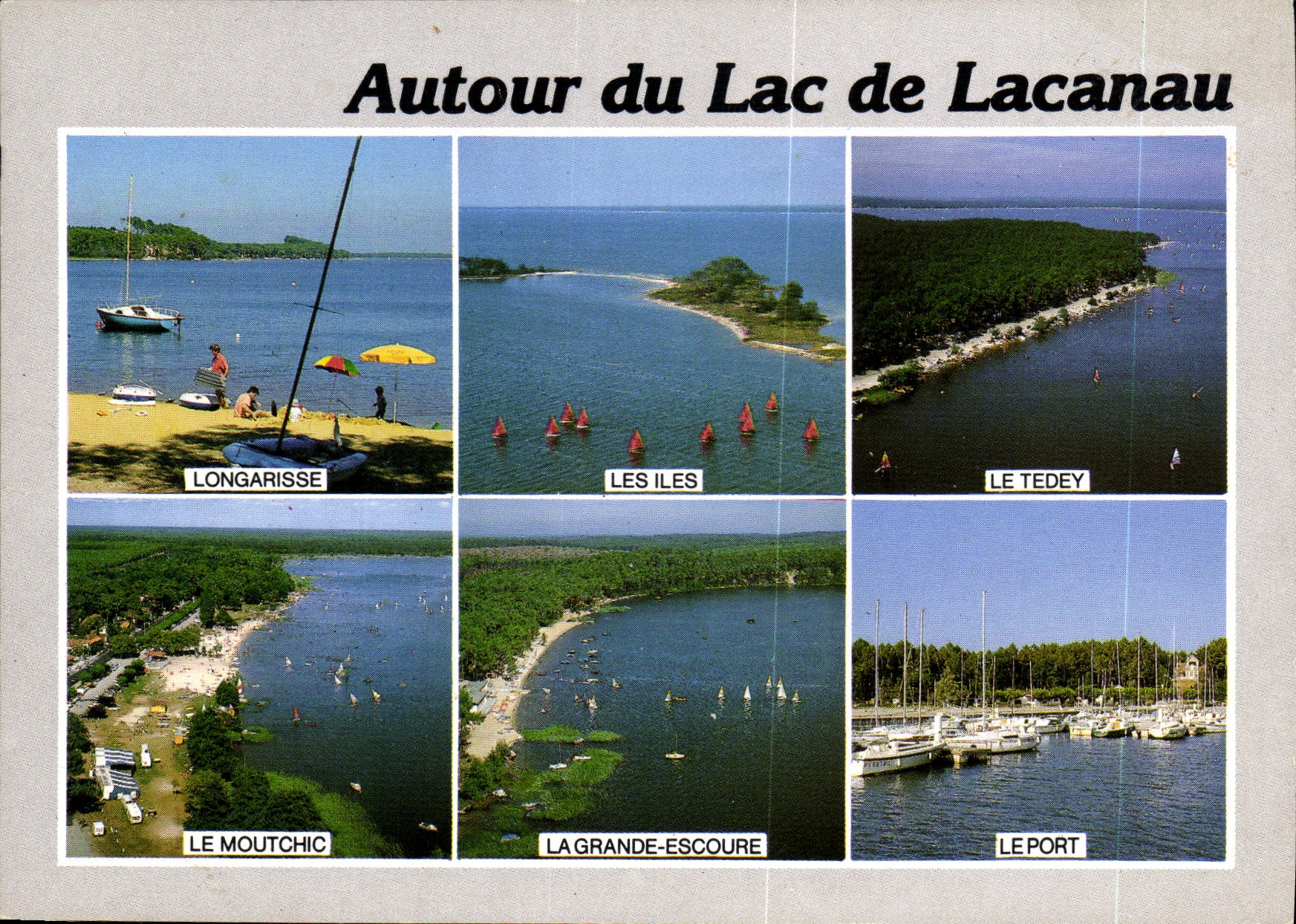 CPM Cote Aquitaine Lacanau Gironde Autour du lac Lougarisse le Moutchic la Grande Escoure le Tedey e