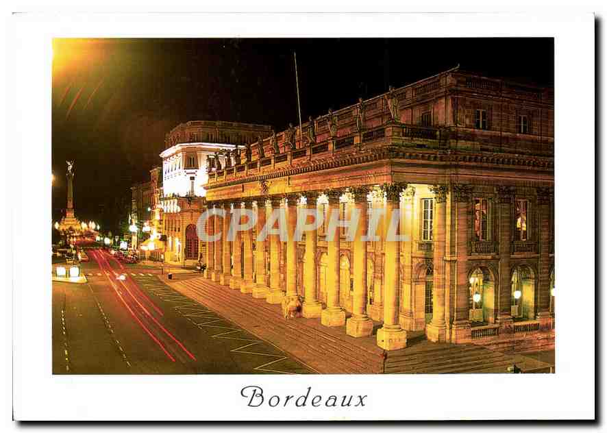 CPM Bordeaux le Grand Theatre 