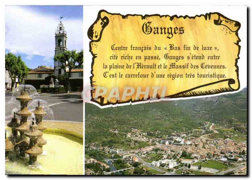 CPM Ganges Herault le Beffroi Vue aerienne 