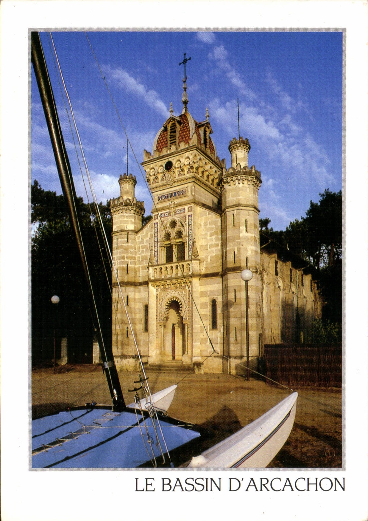 CPM Le Bassin d'Arcachon Gironde la Chapelle de la Villa Algerienne 