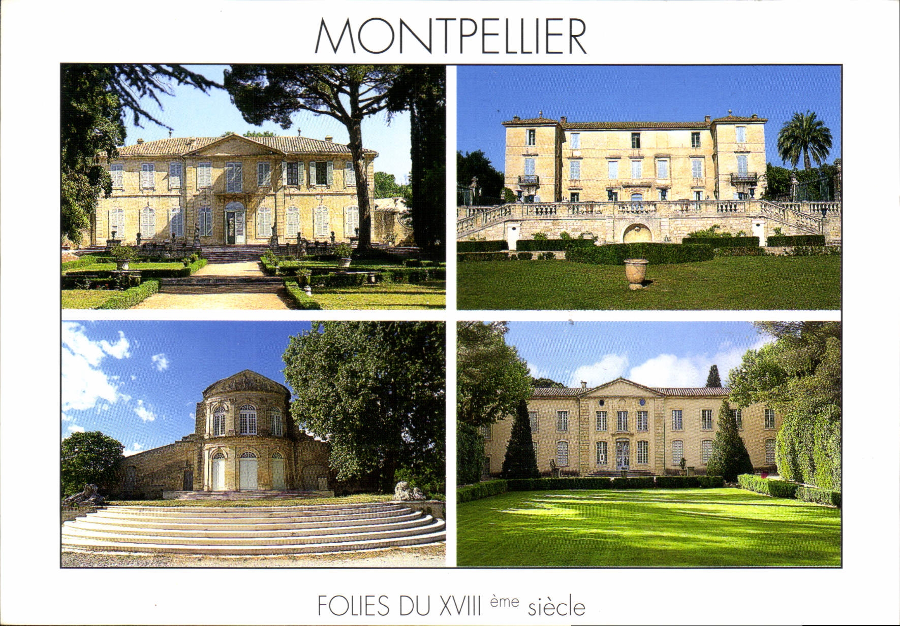 CPM Montpellier Herault dans la perspective de la ville chateau de la Mogere chateau de Flaugergues 