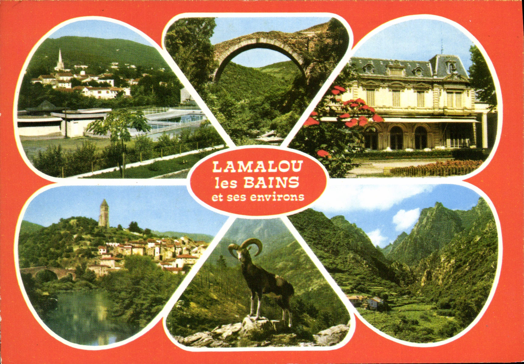 CPM Lamalou les Bains Herault Lamalou Pont du Diable Lamalou le casino Olargues Mouflon Gorges d'Her