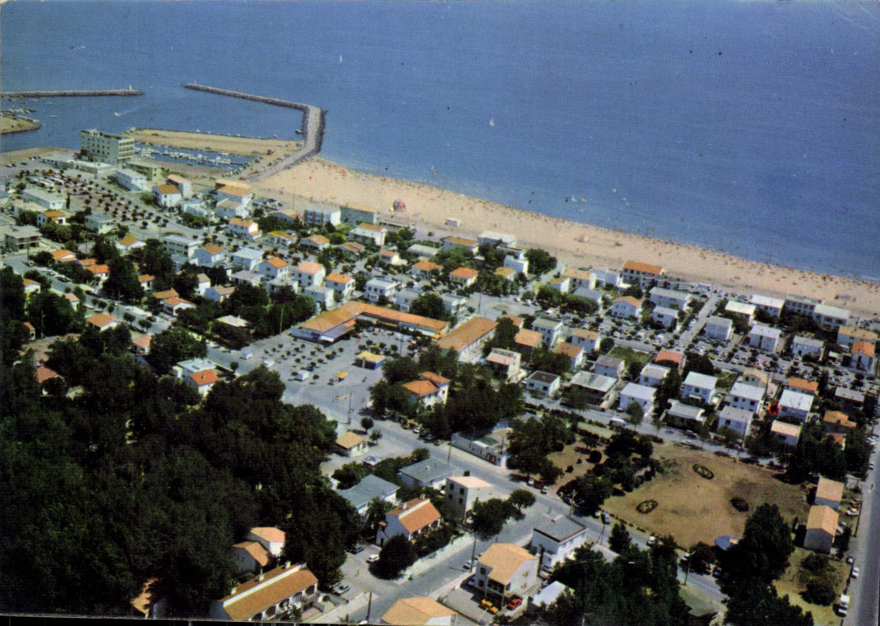 CPM Marseillan Plage le port et les residences 