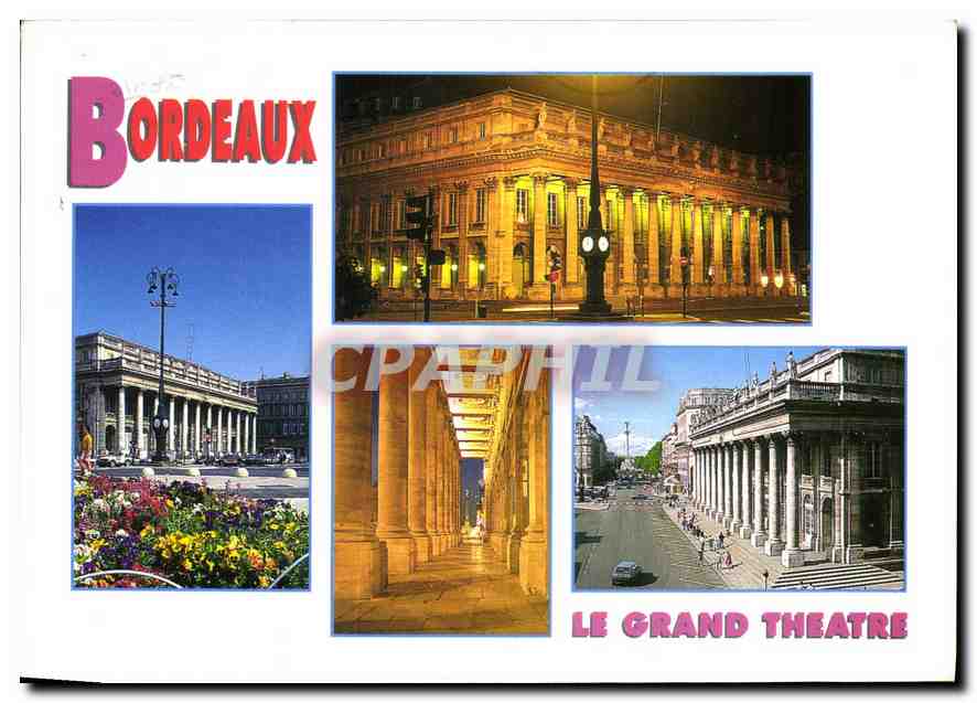 CPM Bordeaux Gironde le Grand Theatre 