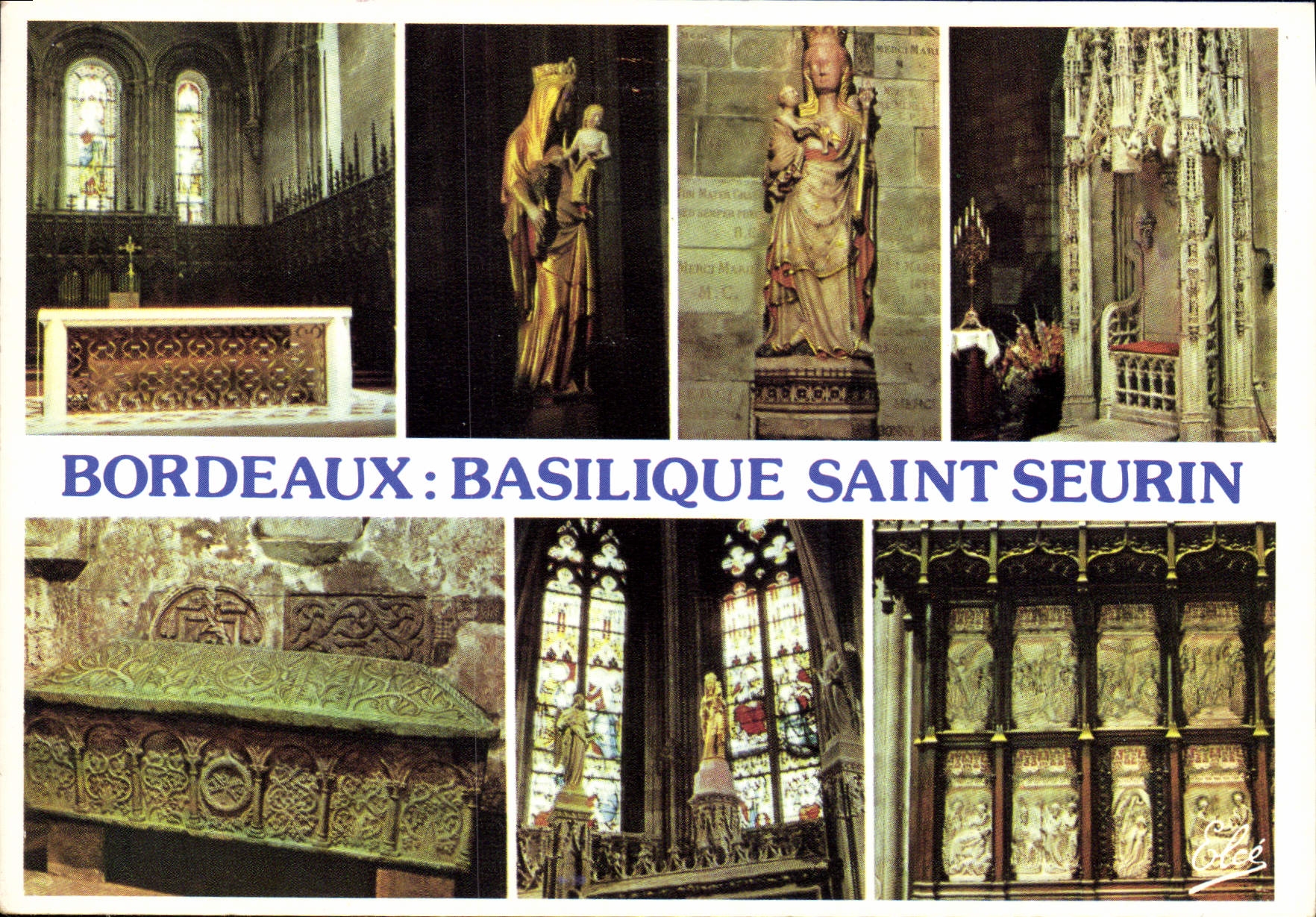 Bordeaux: Basilique Saint-Seurin — Éditeur Elès, n° de série non visible