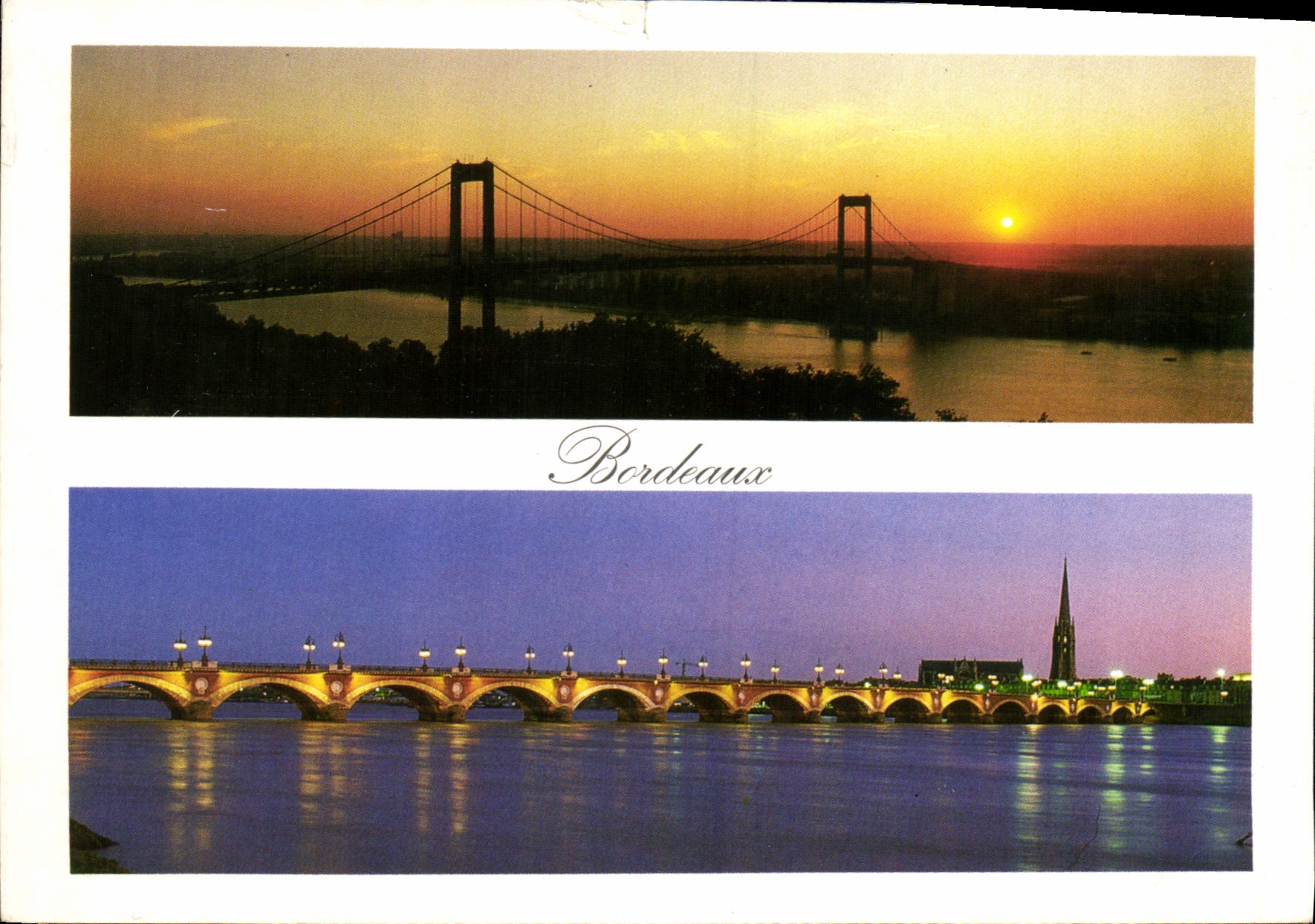 Bordeaux — Pont d'Aquitaine and Pont de Pierre — Harmonie