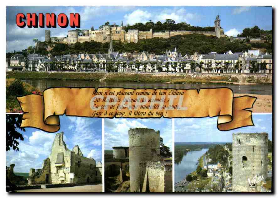 CPM Les Merveilles du Val de Loire Chinon Indre et Loire 