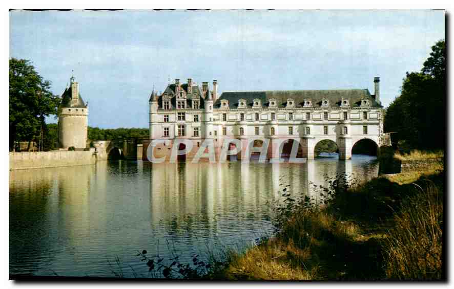 CPM Chenonceaux Indre et Loire Le Chateau XV XVII siecle sur le cher 