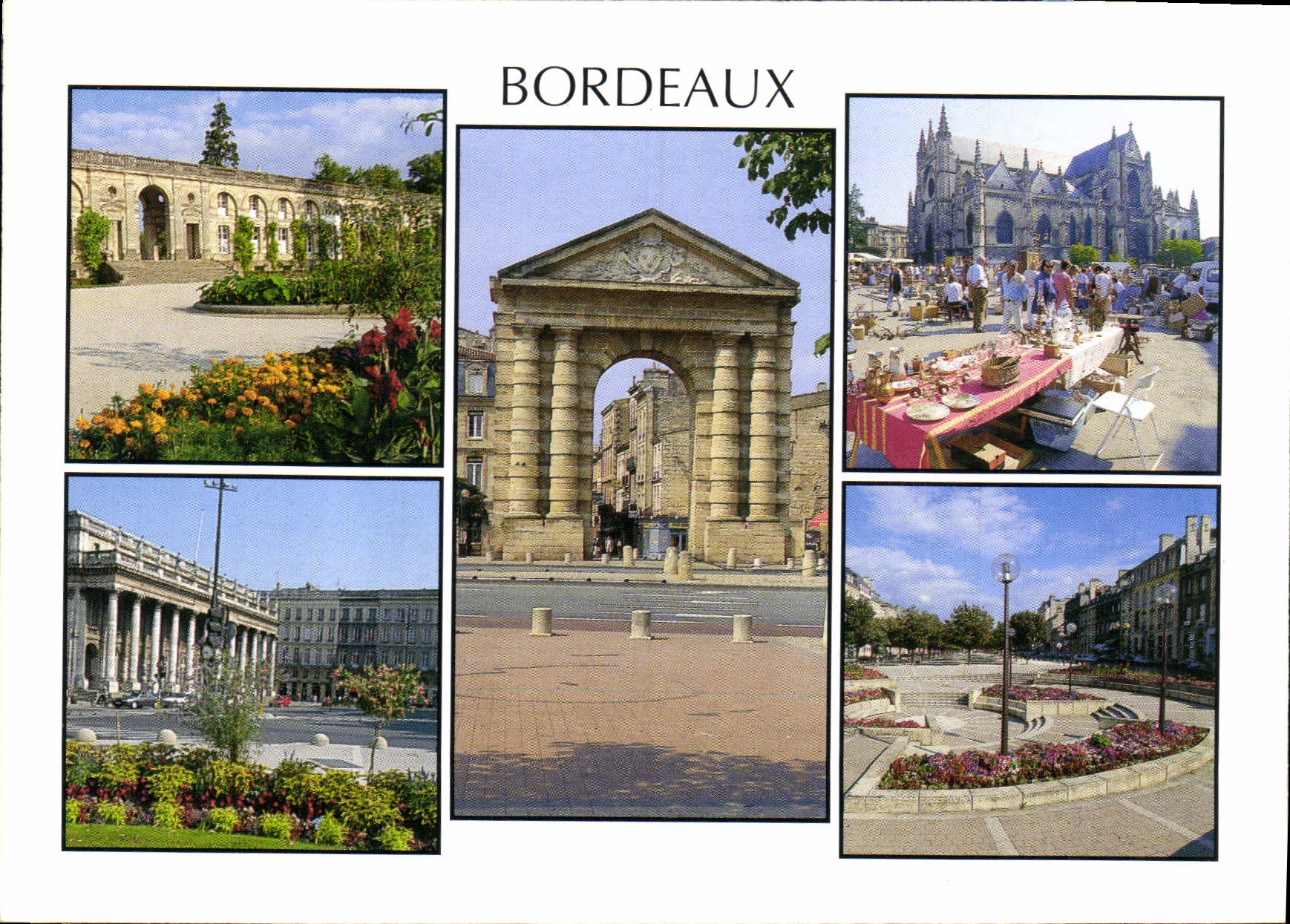 Bordeaux — vue panoramique — COMPA Carte