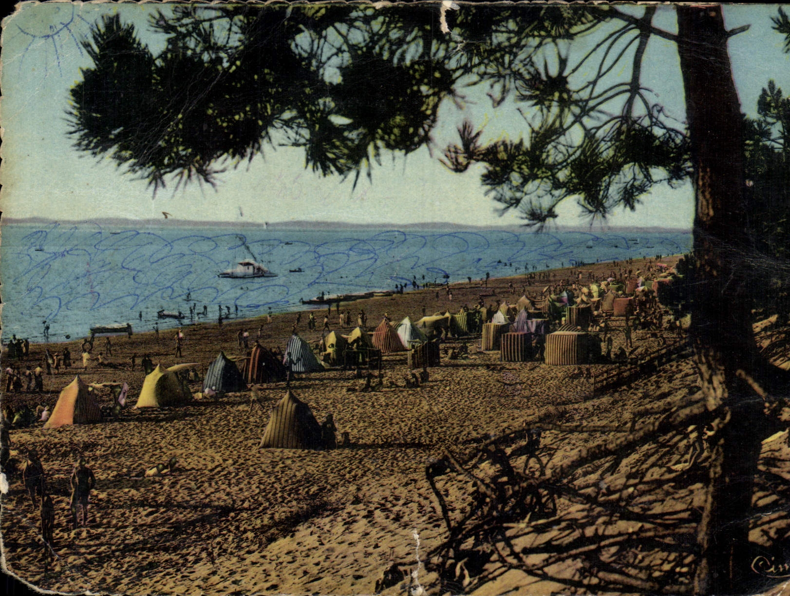 CPM Environs de Arcachon Le Moulleau Gironde Plade des Abatilles 