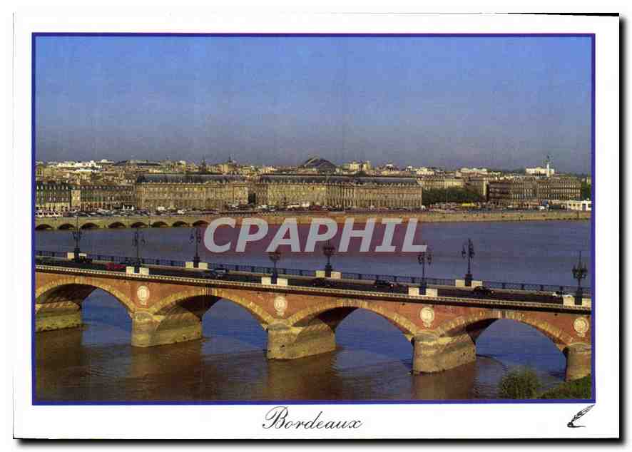 Bordeaux — Pont de Pierre sur la Garonne — éditeur Harmonie