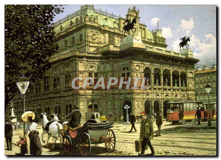 CPM At Wien Staatsoper nach eimem Aquarell von Richard Pokorny 