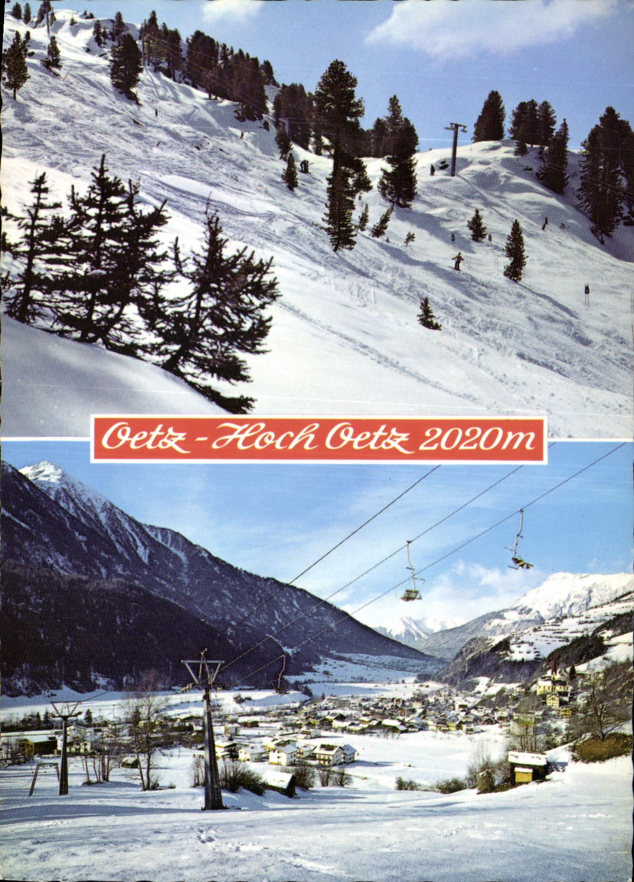 CPM Das neu erschlossene Schneeparadies Hoch Oetz 2020 m 