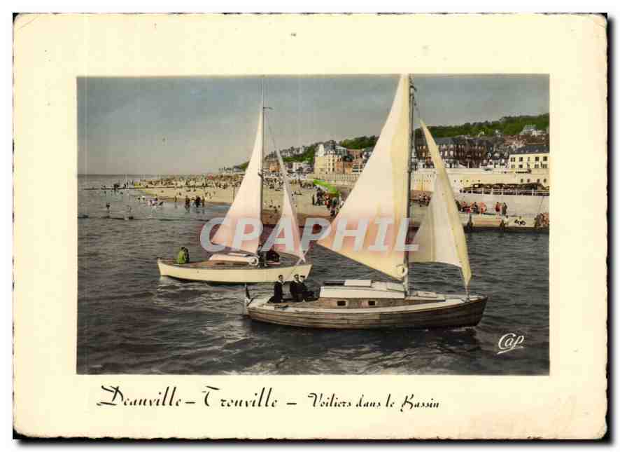 Deauville - Trouville - Voiliers dans le Bassin — Cap