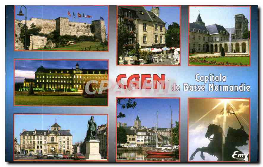 CPM Caen Calvados Le Chateau du XIe siecle fonde par Guillaume 
