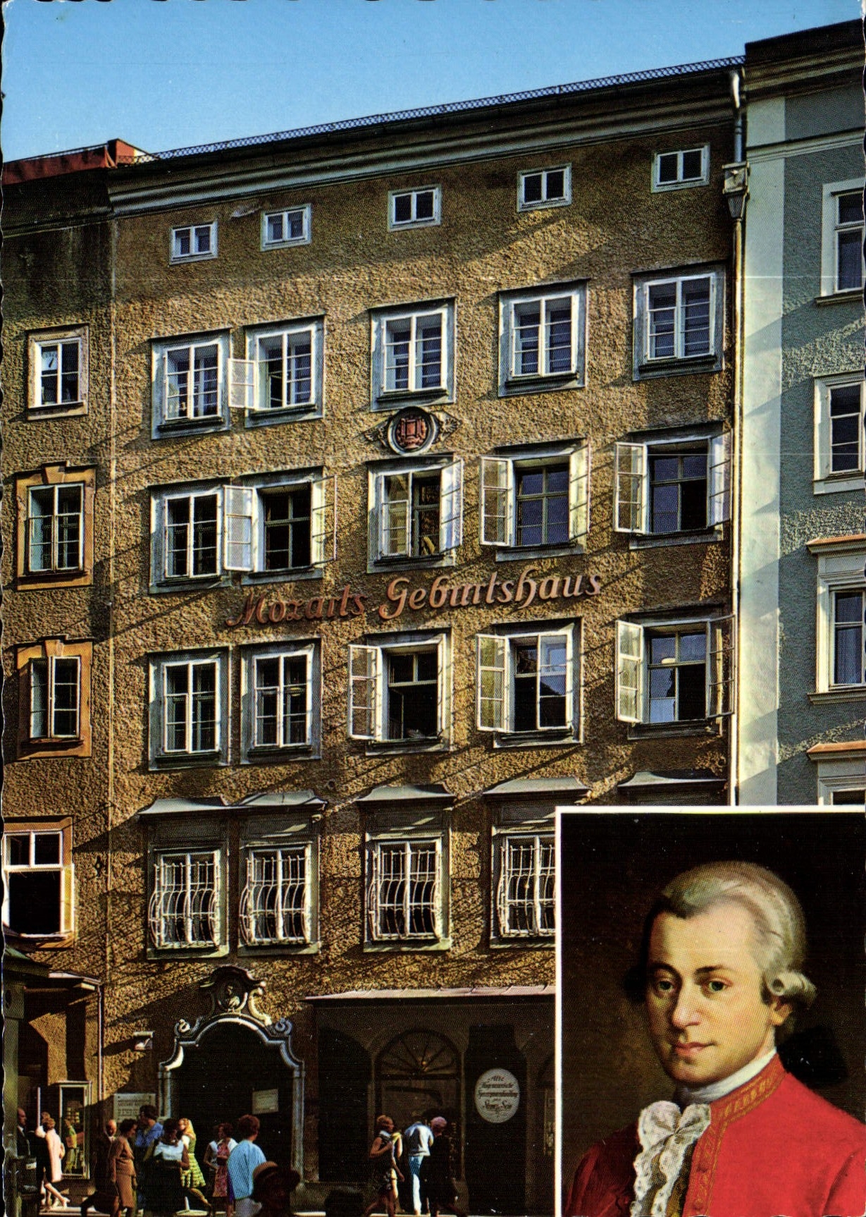 CPM Mozarts 1756 91 Geburtshaus in Salzburg Getreidegasse 