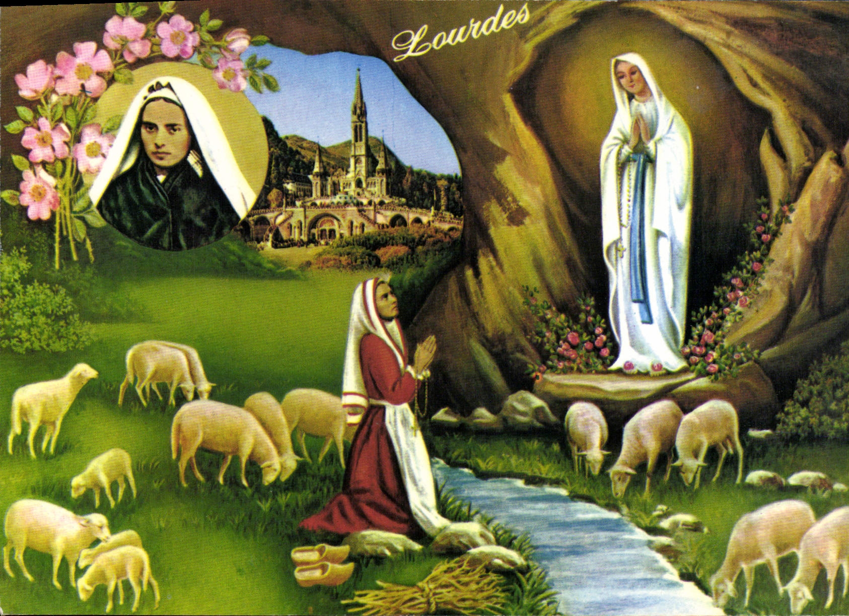 Lourdes — L'Apparition — Ed. A. Doucet & Cie, pl. Peyratin, Lourdes, n° 109