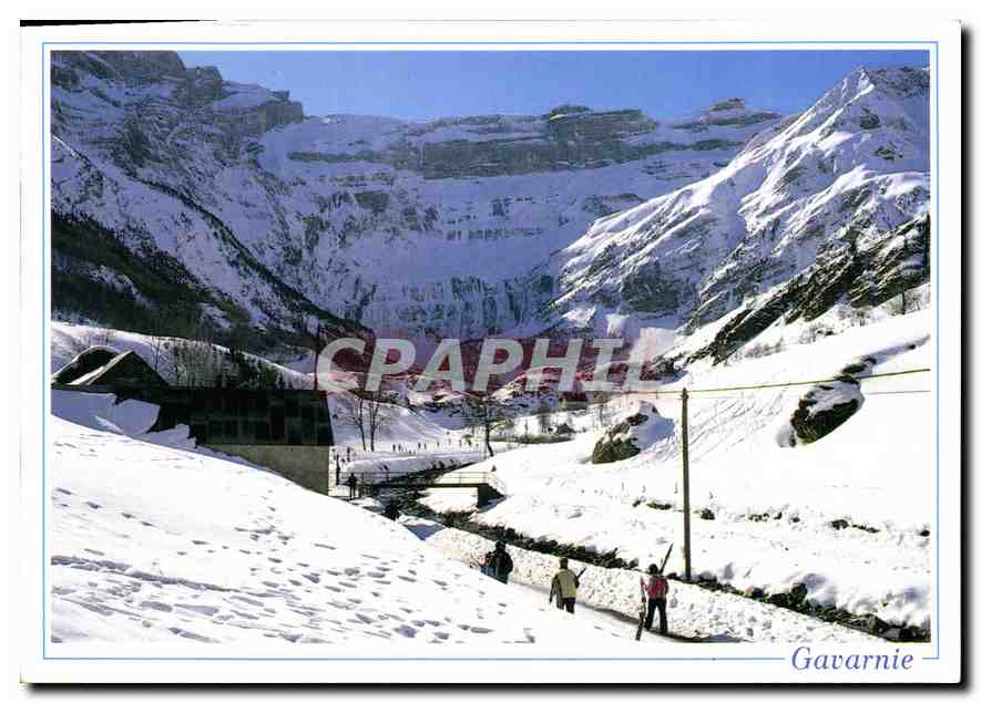 CPM Hautes Pyrenees Gavarnie Le Cirque l'hiver 