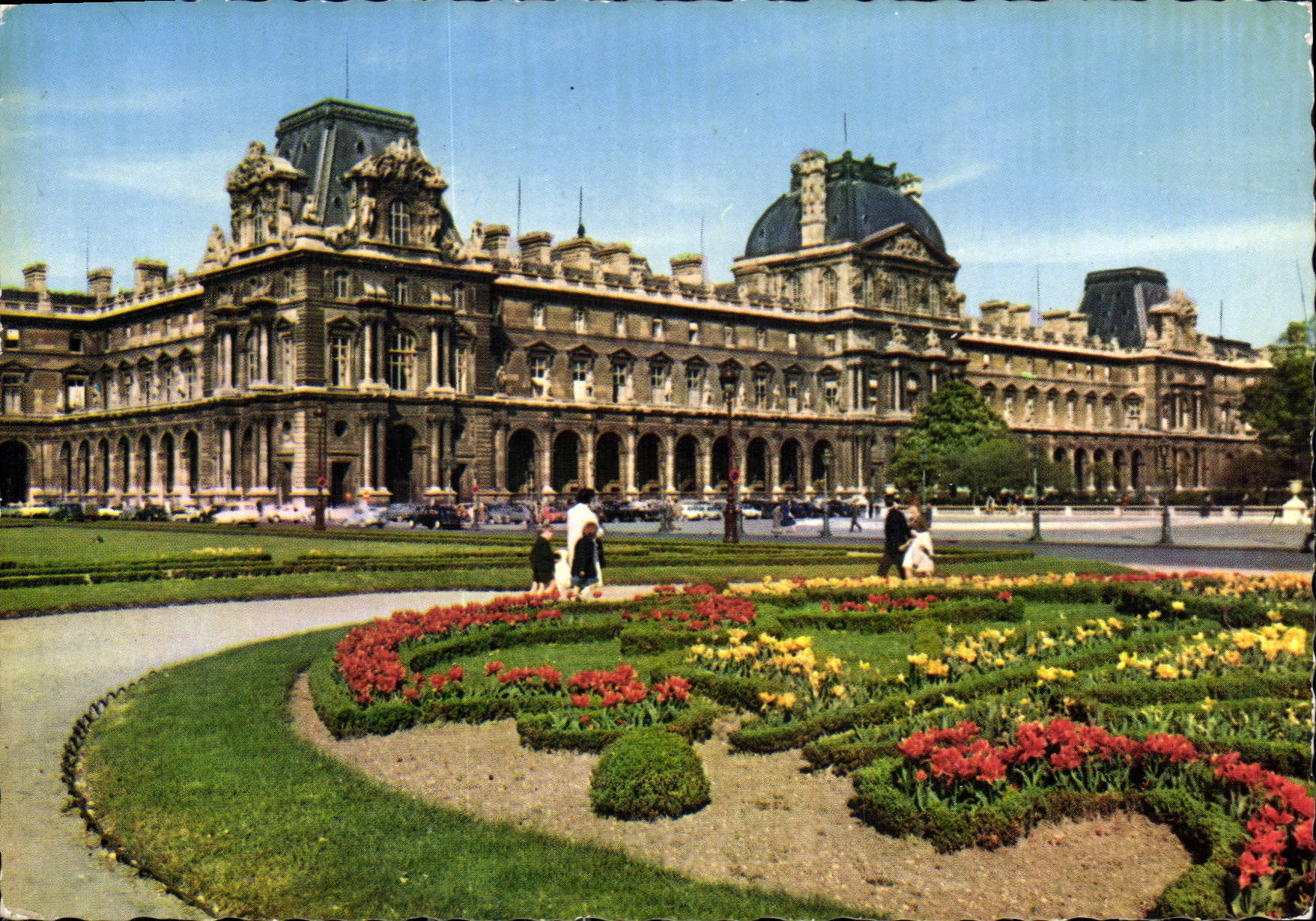 CPM Paris Le Louvre et ses jardins 