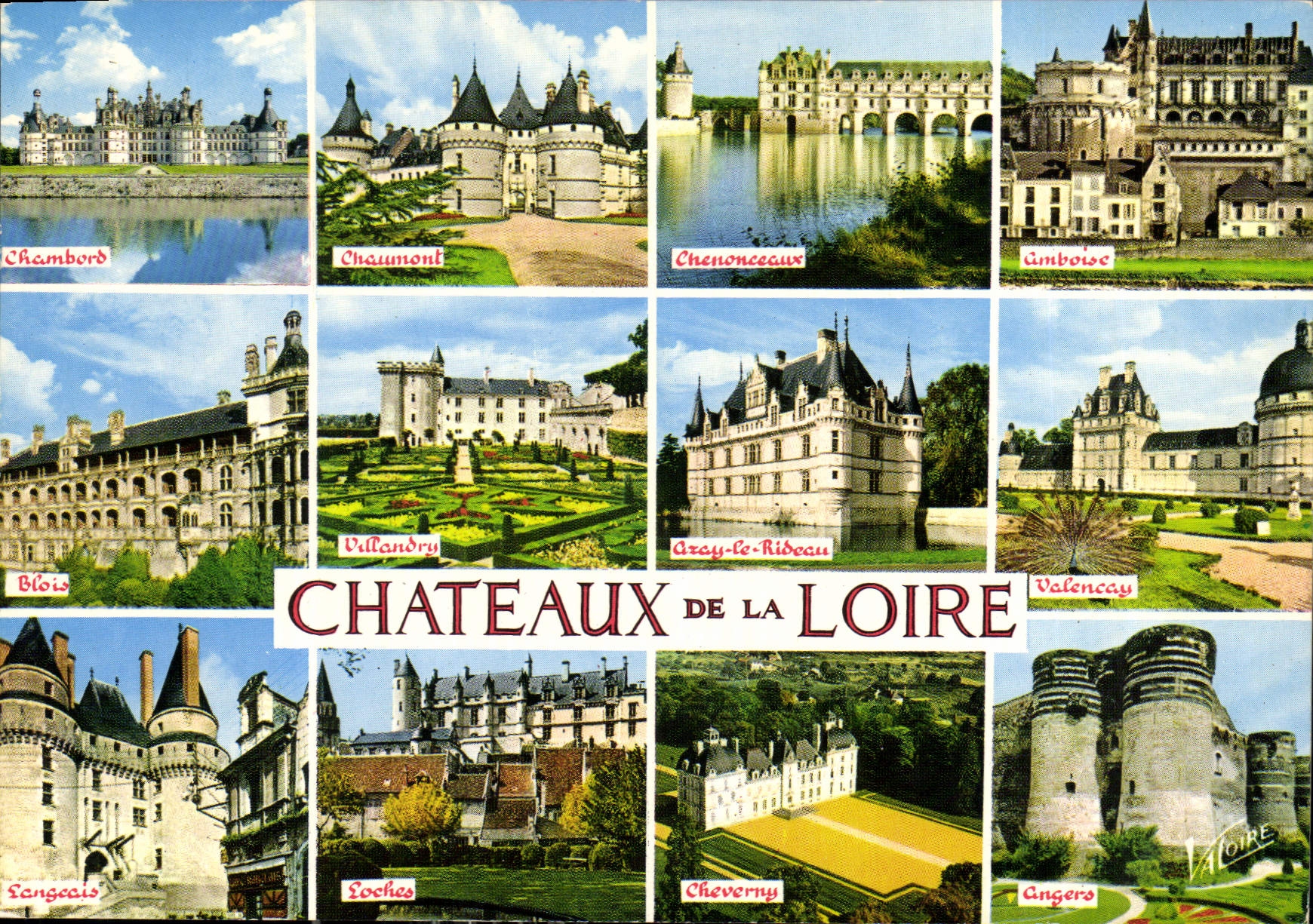 Châteaux de la Loire — Collection de 10 châteaux — Éditions Val de Loire, n°520