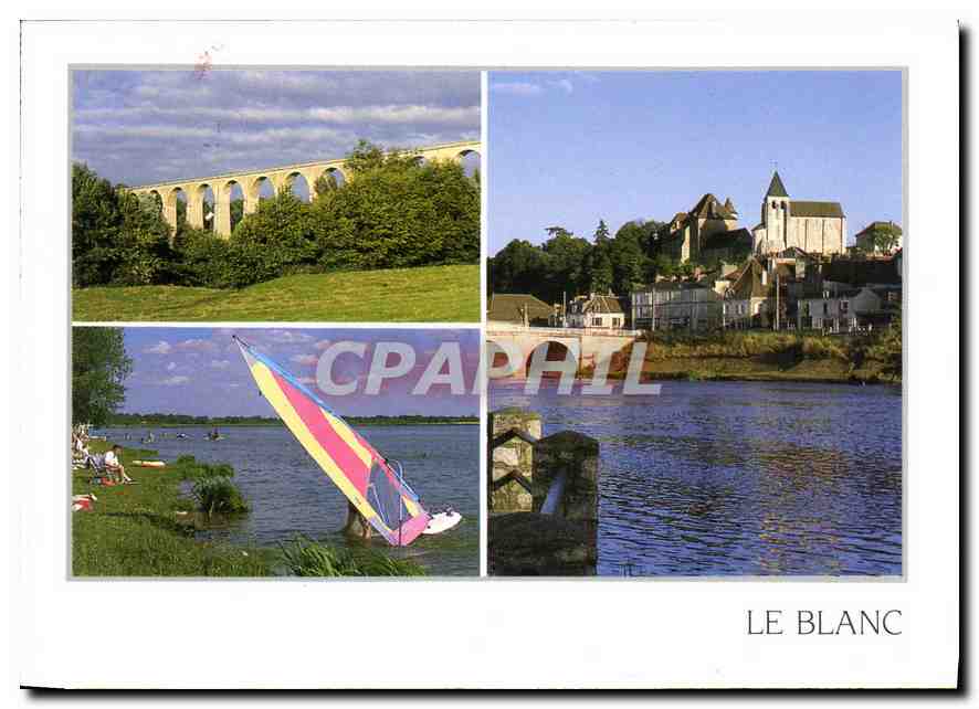 Le Blanc — Viaduc, église, étang et voile — Éditions DUBABIER