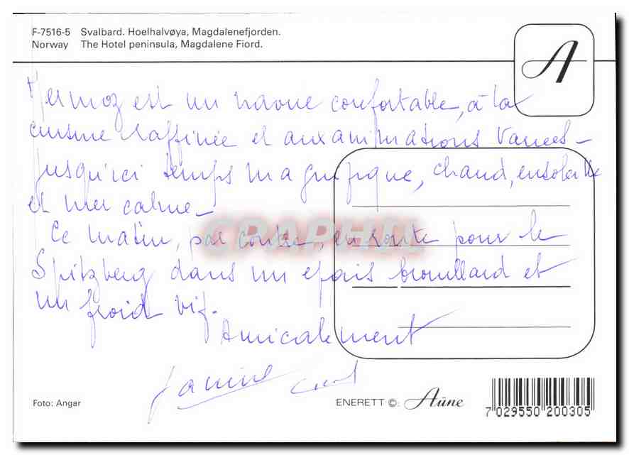 CPM Svalbard Helhalvoya Magdalenefjorden  — Verso