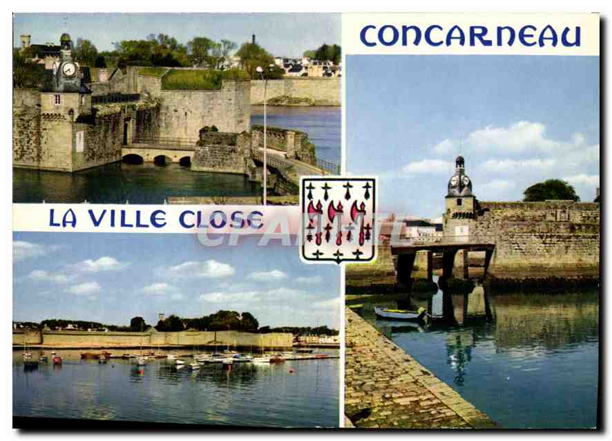 CPM La Bretagne en Couleurs Concarneau La Ville close et ses remparts 
