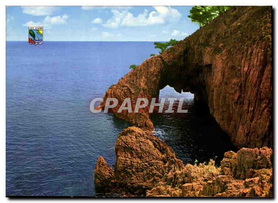 CPM Theoule Cote d'Azur French Riviera Les rochers rouges La Grotte de Gardanne 