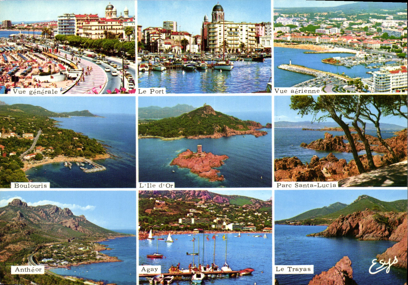 CPM La Cote d'Azur Varoise Saint Raphael et la Corniche d'Or 
