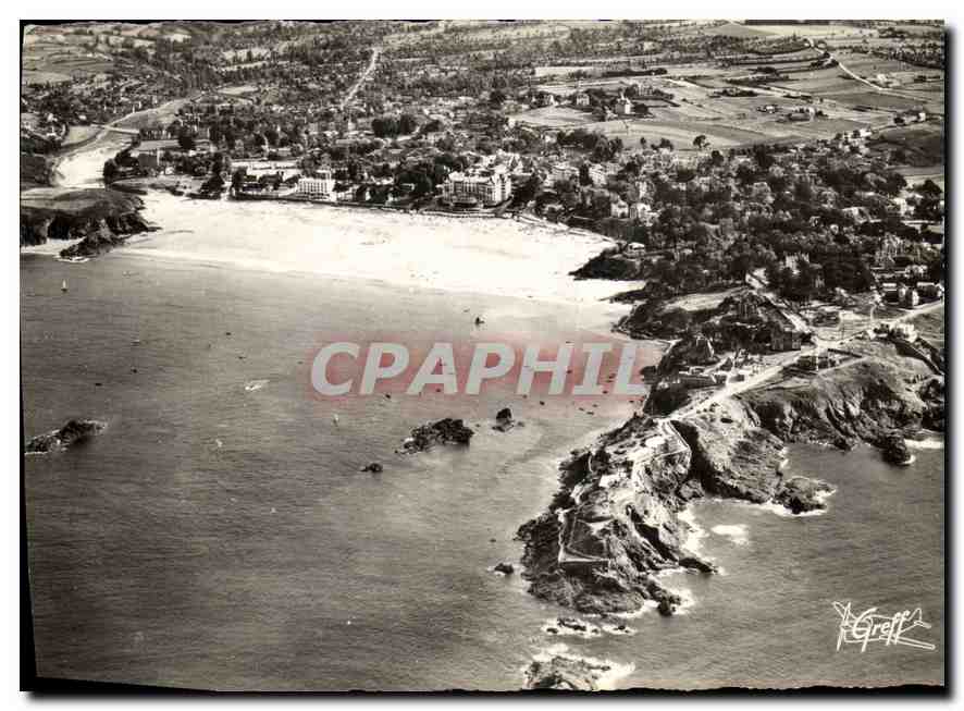 Saint-Lunaire — La Pointe du Décailé et la plage — photographie aérienne par Greff