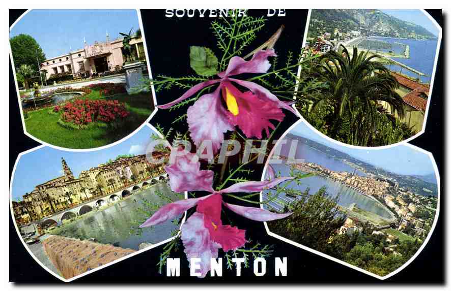 Menton — Souvenir de Menton — Graphiche Blondetti Verona, n° 105