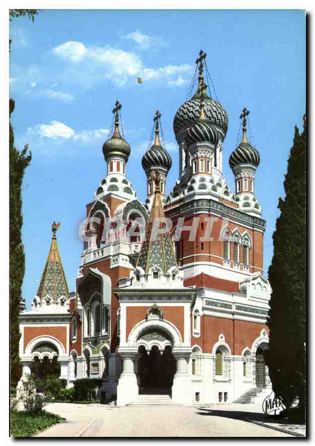 CPM La Cote d'Azur Nice Cathedrale orthodoxe Russe Russie Russia