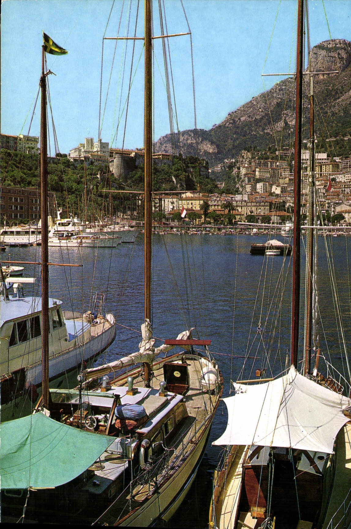Monaco — Le Port et le Palais Princier — Édition AJAX, Imprimerie d'Art