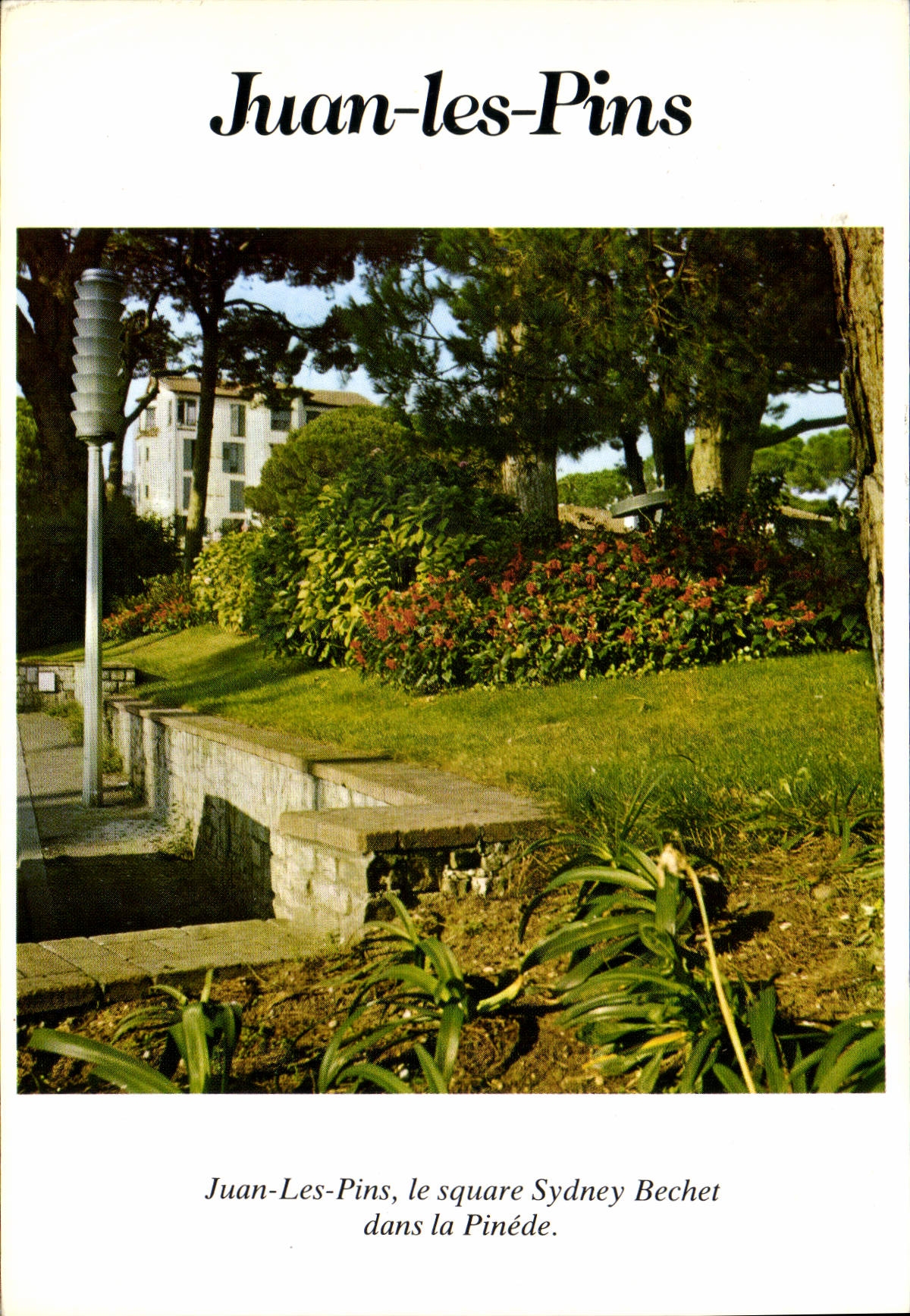 Juan-les-Pins — le square Sydney Bechet dans la Pinéde — Éditions G. Biling