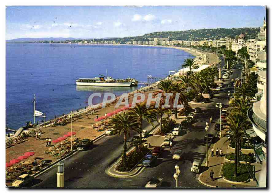 CPM Nice La Promenade des Anglais vue prise de l'Hotel Ruhl 