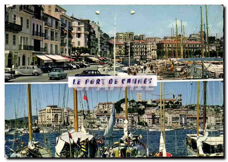 Le Port de Cannes — vue du port et du quai — Éditions Nice