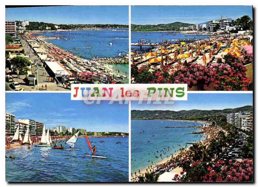 Juan-les-Pins — vue générale des plages — Les Editions Gilletta