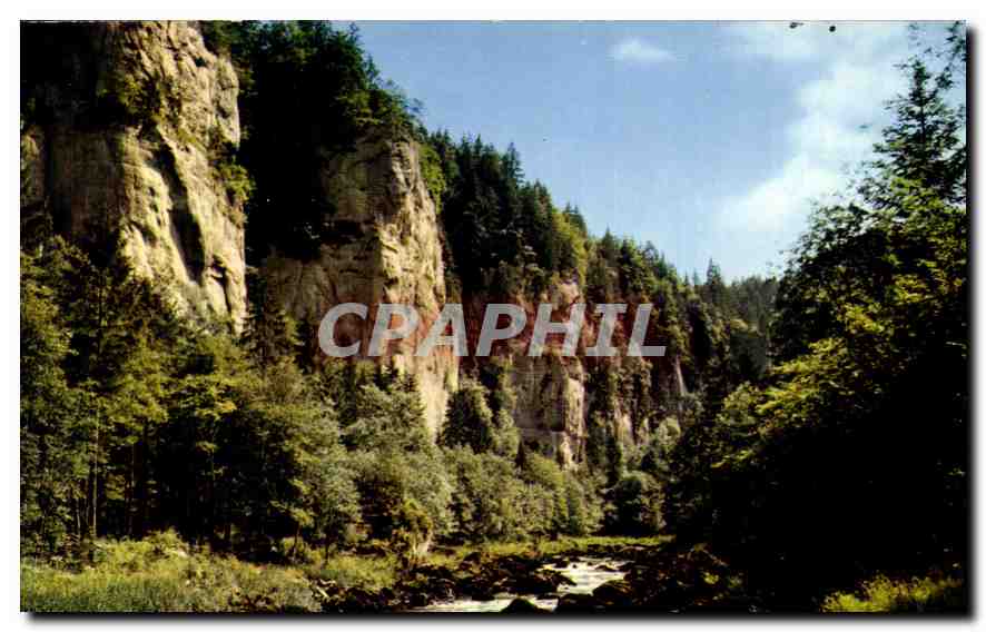CPM La Franche Comte Pittoresque Frontiere Franco Suisse le Doubs aux Orgues de la Mort 