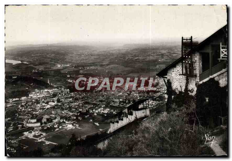 CPM Lourdes Vue prise de la gare superieure du Pic du Jer 