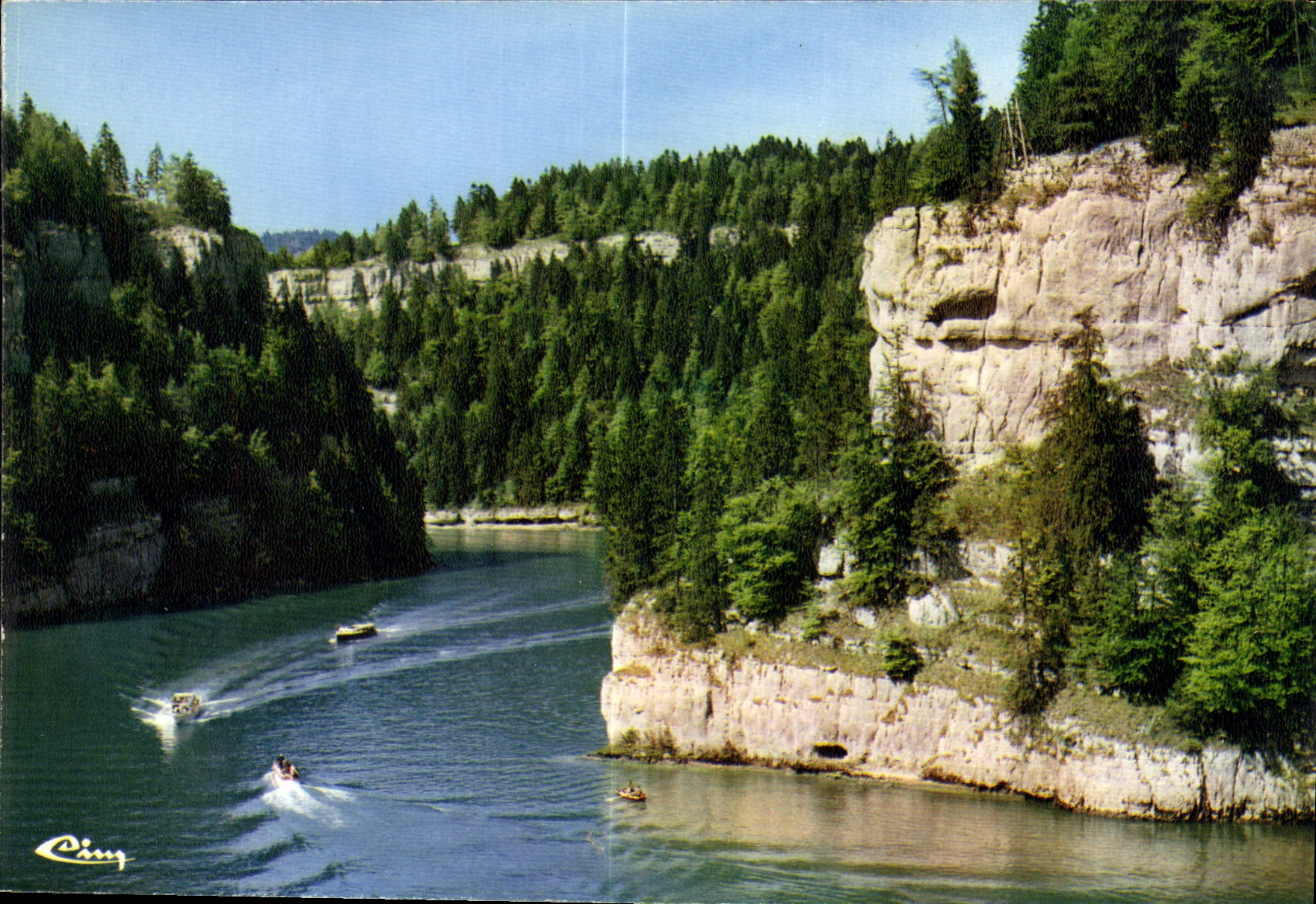 Les bassins du Doubs, le rocher Louis-Philippe — Franche-Comté — éditeur Combiet