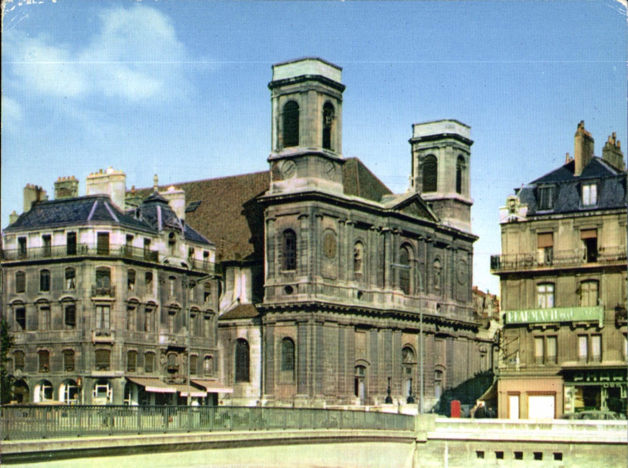 Besançon (Doubs) — Le nouveau Pont Battant et l'Église Sainte-Madeleine — Éditions d'Art 'YVON'